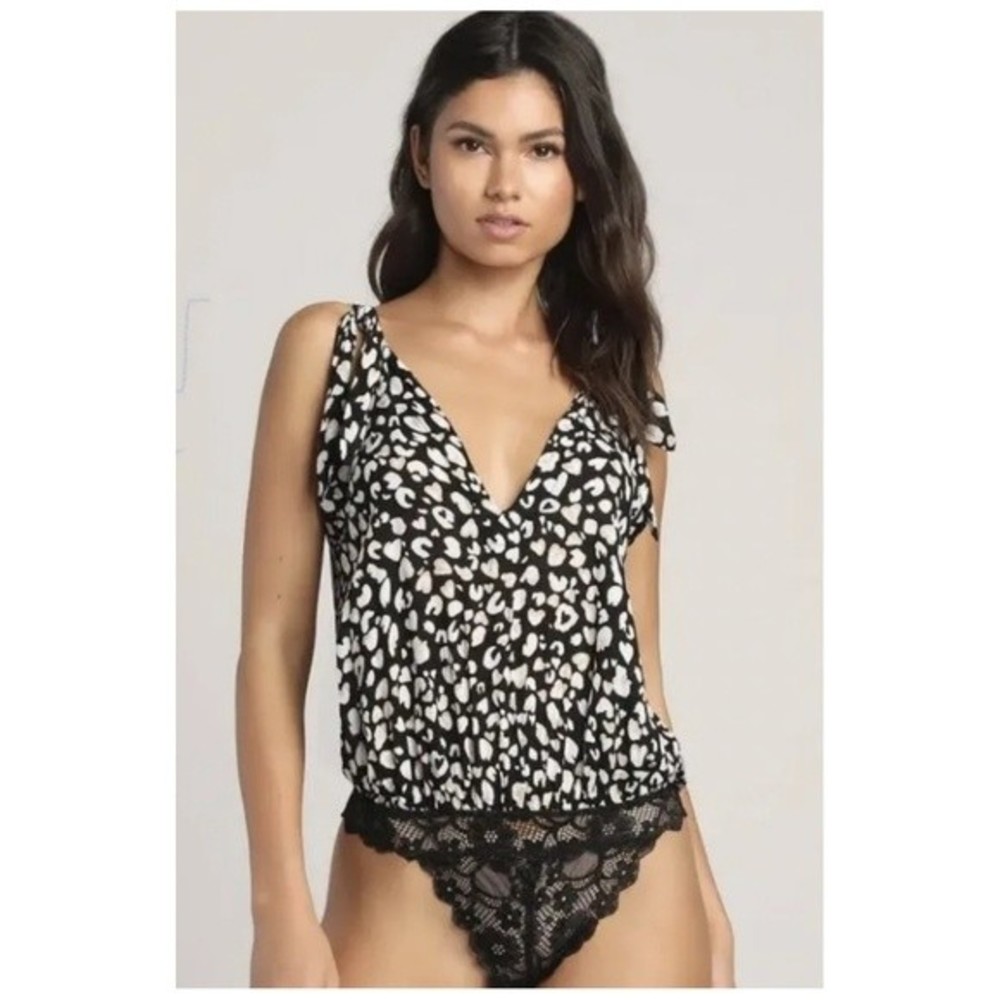 Free People‎ Animal Print Look Intimately Bodysuit